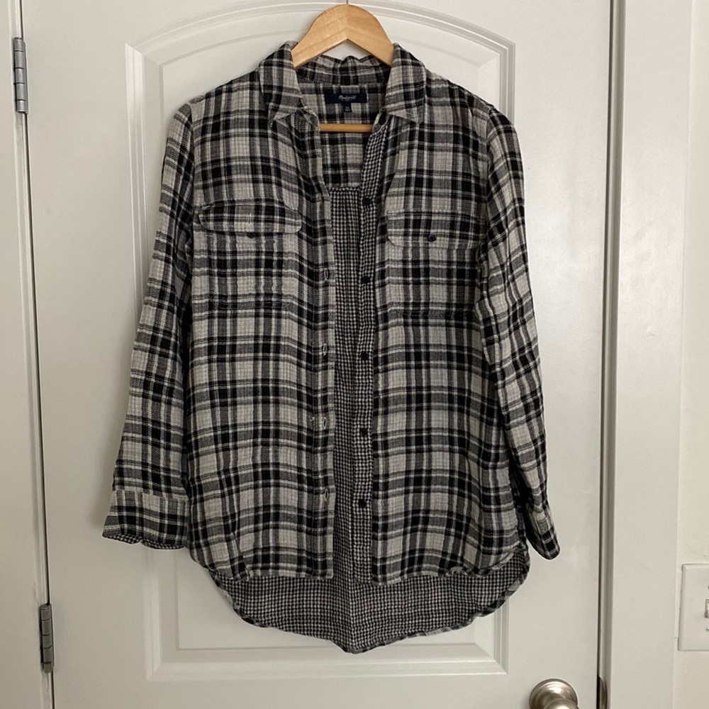 Madewell plaid flannel
